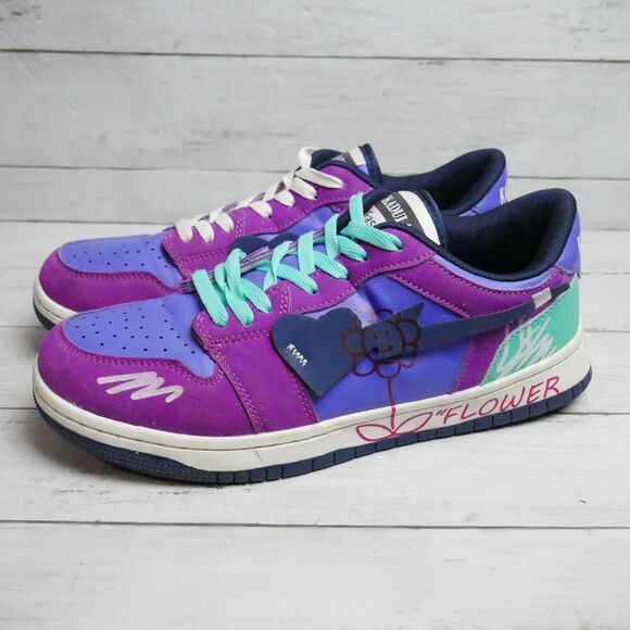 Kadulang FLOWER Mens Size 9.5 Women Size 11.5 Chunky Sneaker Grafiti Shoes Skate main image 4
